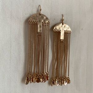 Gold Statement Dangly Earrings